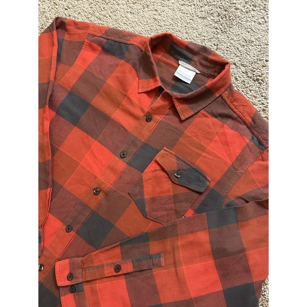 Men's Columbia Sportswear Co. Long Sleeve Button Up Plaid Shirt - Large